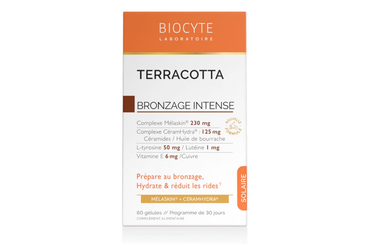 Biocyte TERRACOTTA BRONZAGE INTENSE NEW Активатор засмаги, зберігає молодість шкіри 60 капсул