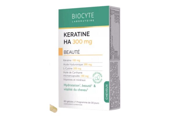 Biocyte Keratine HA 300 Нутрицевтик KERATINE HA 300 Життєва сила волосся: покращує структуру 60 капсул